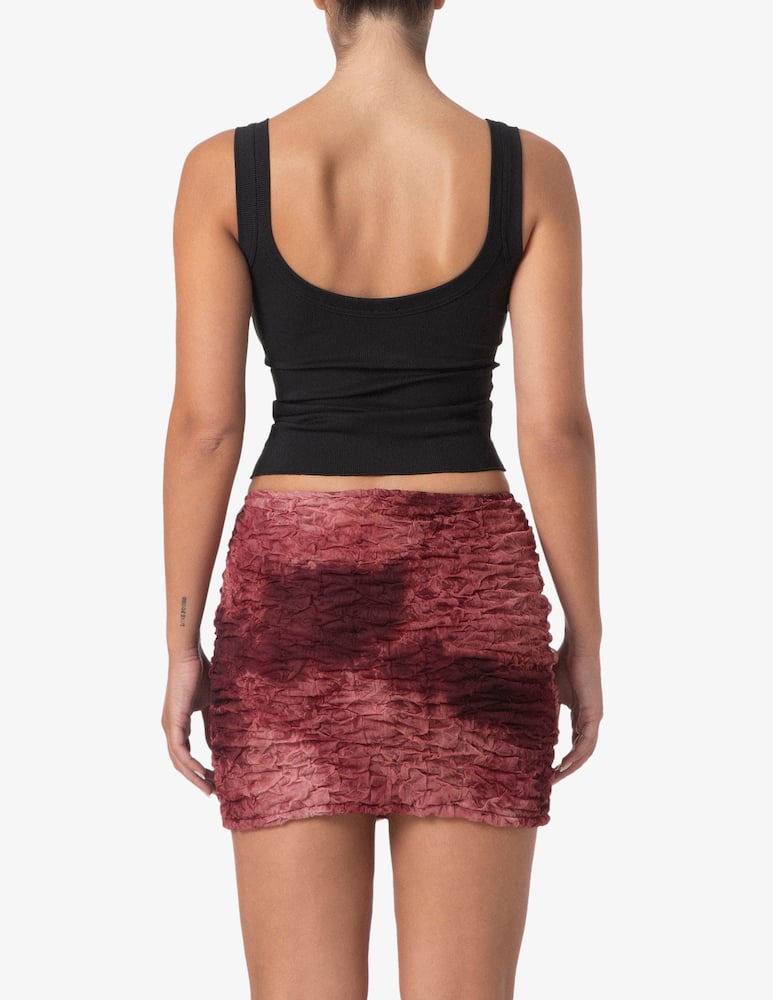 F**K Ribbed scoop neck tank top - picture 2