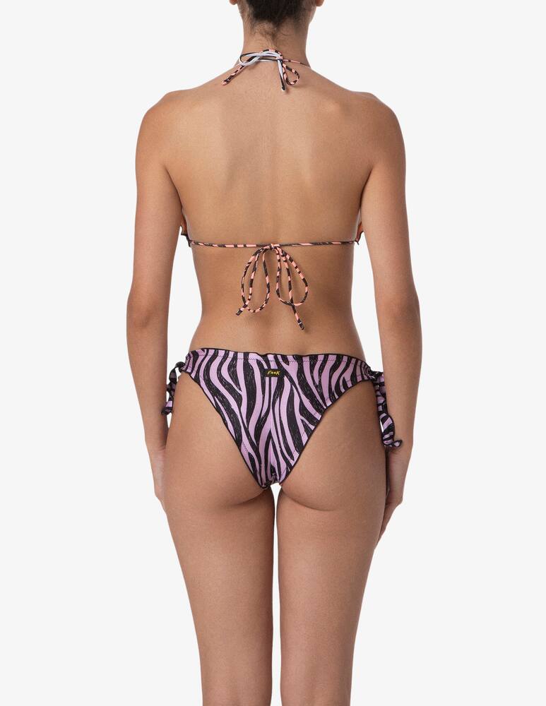 rinascente F**K Triangolo zebra bikini set