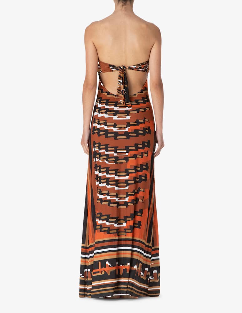 rinascente Me-fui Vestito lungo cut-out fantasia