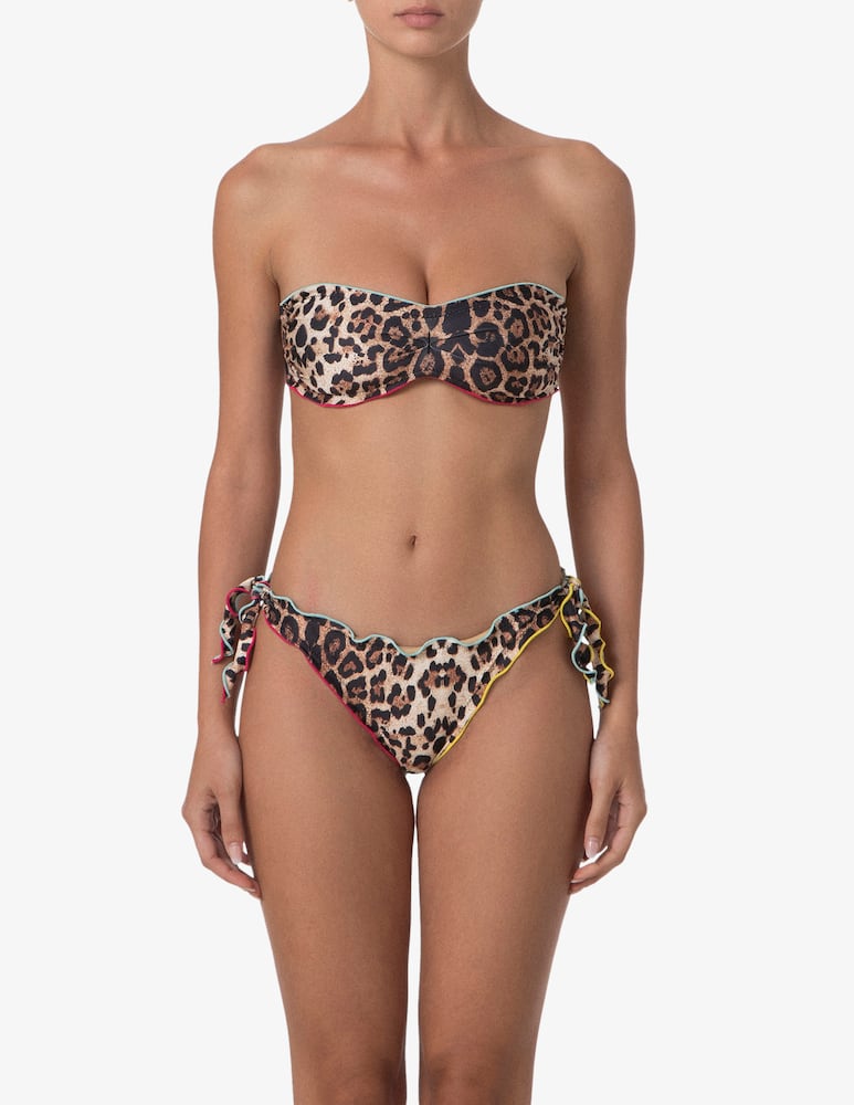 rinascente F**K Bandeau bikini with tie briefs set