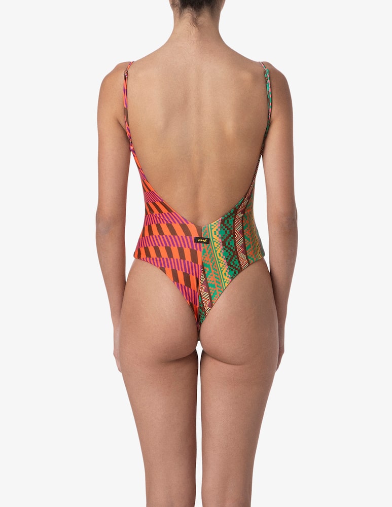rinascente F**K Graphic print monokini