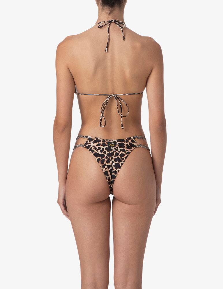 rinascente F**K Triangle bikini with chain straps set