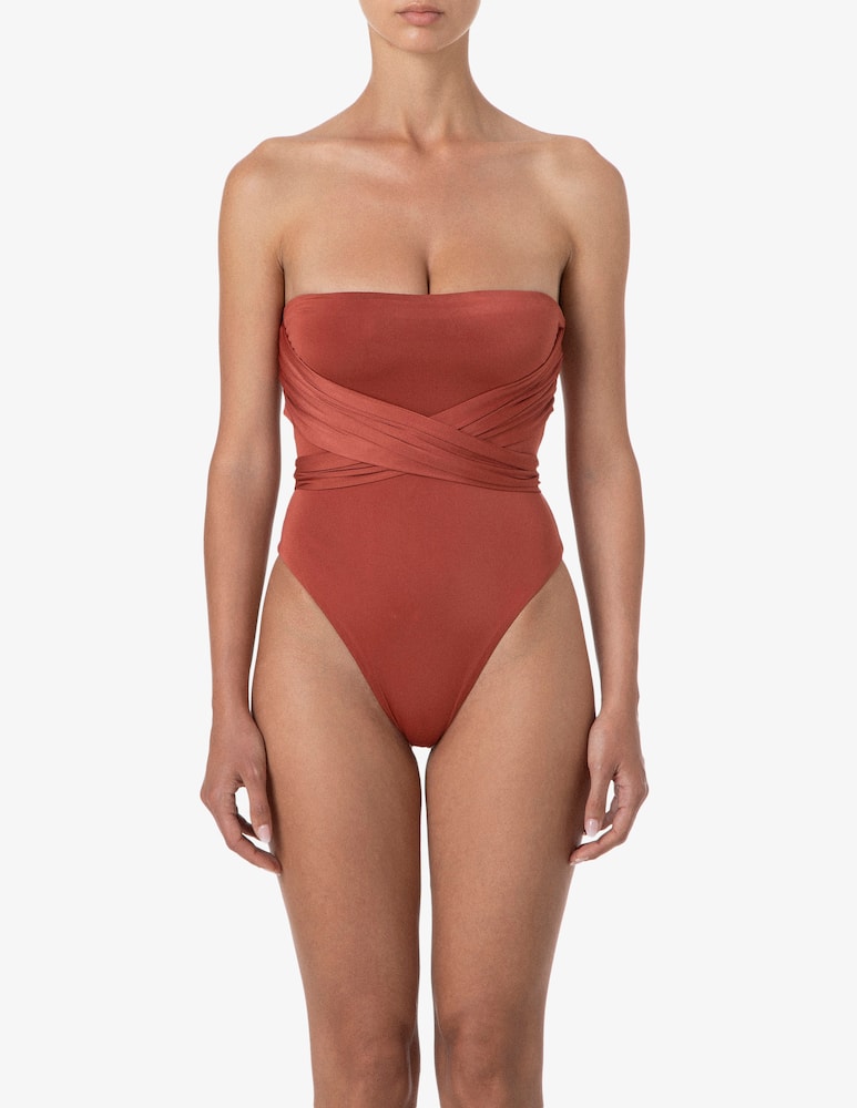 rinascente Me-fui Twist bandeau swimsuit