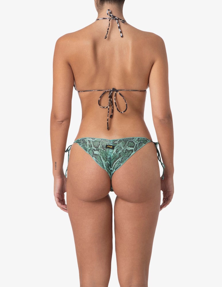 rinascente F**K Triangolo animal print bikini set