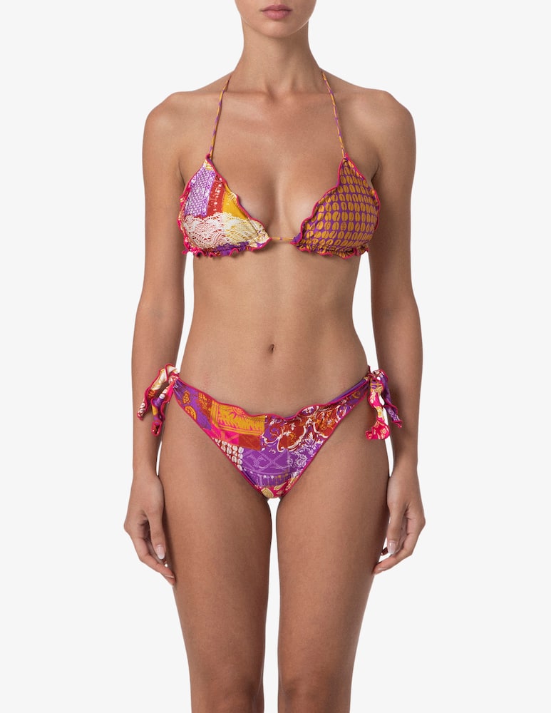 rinascente F**K Triangle bikini with tie briefs set