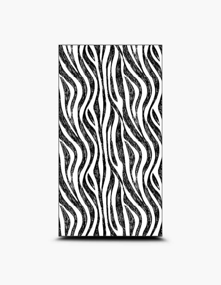 rinascente F**K Zebra wave microfibre beach towel