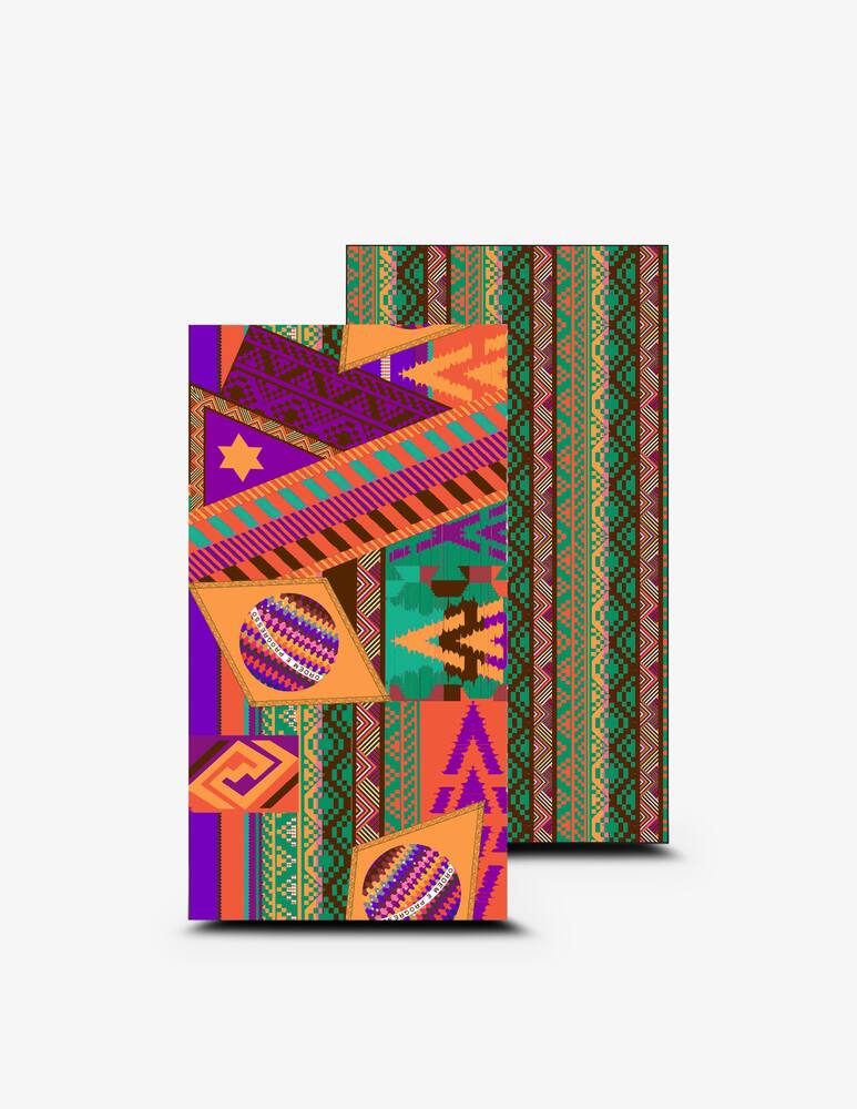 rinascente F**K Geometric microfibre beach towel