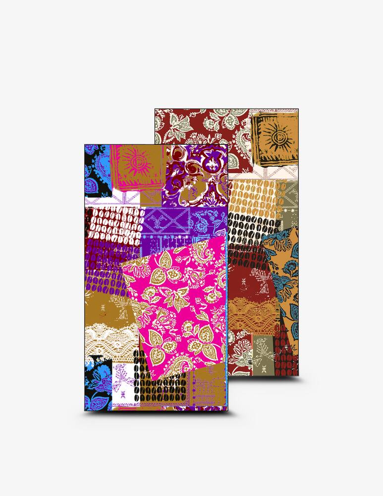 rinascente F**K Patchwork microfibre towel