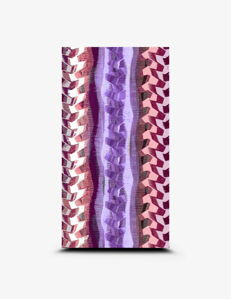 rinascente F**K Striped microfiber beach towel