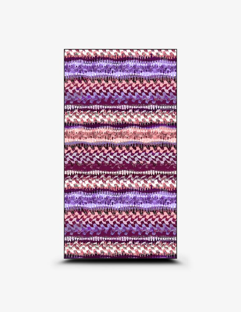 rinascente F**K Striped microfiber beach towel