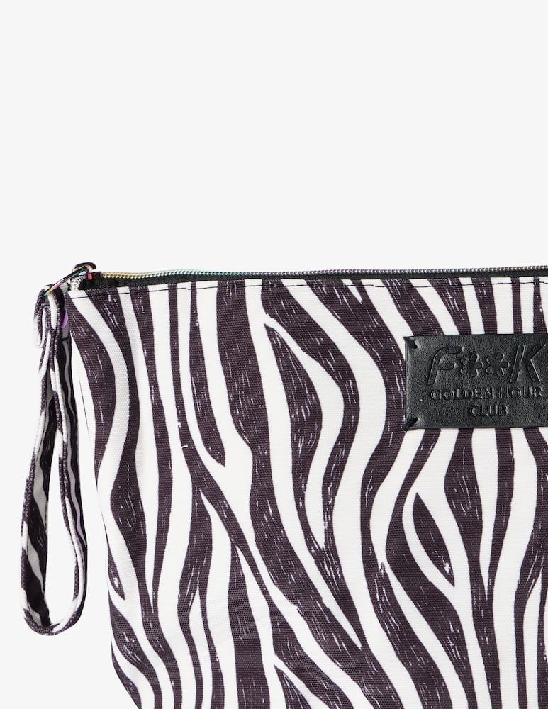 rinascente F**K Maxi pochette zebrata