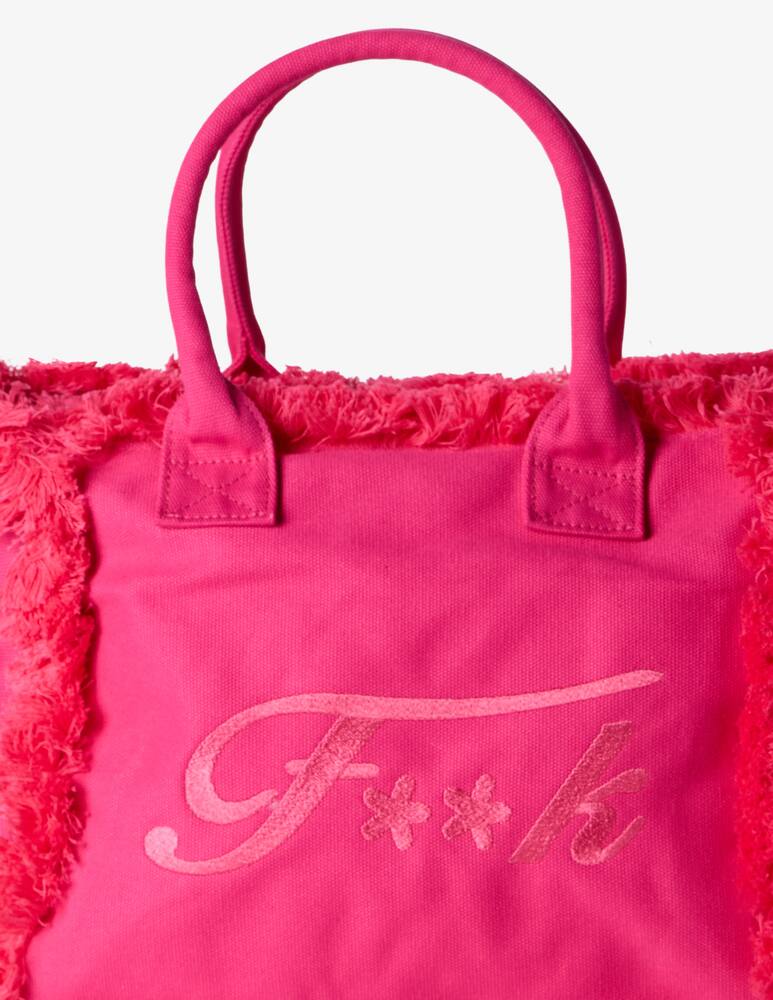 F**K Fringed logo maxi tote bag - picture 4