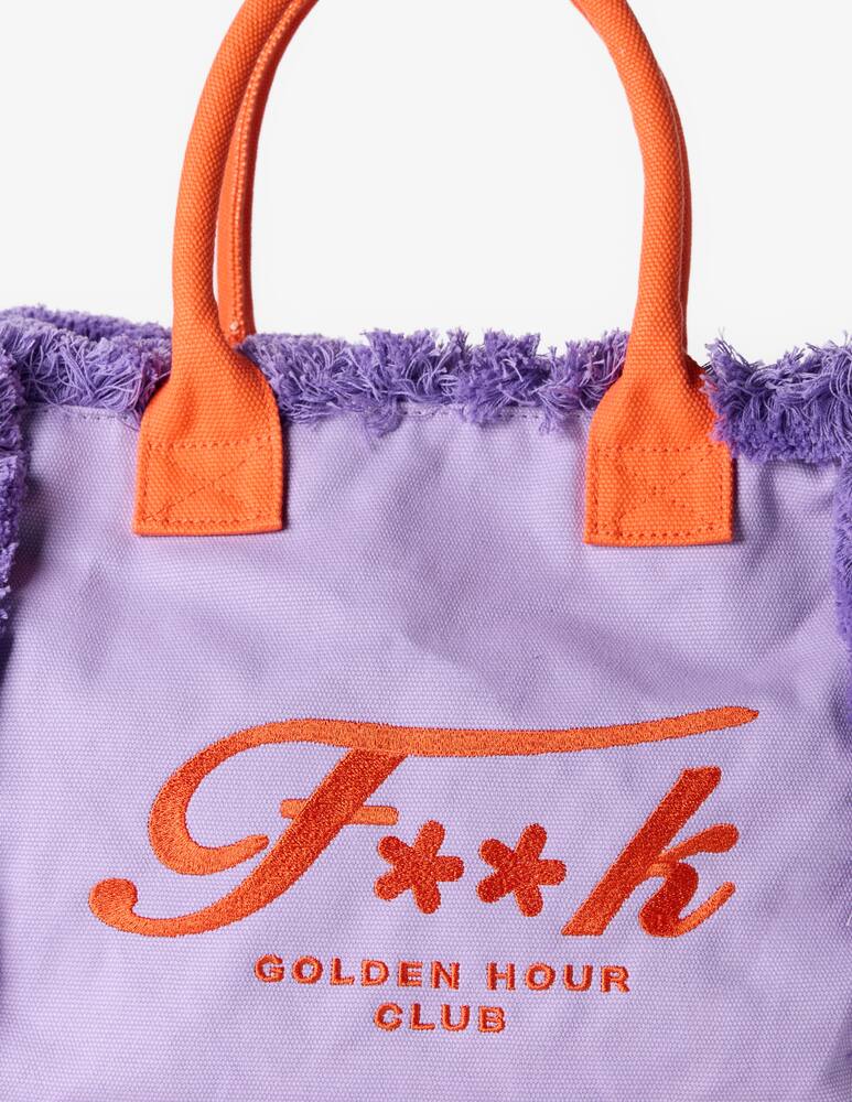 F**K Fringed maxi tote bag - picture 4 F**K Fringed maxi tote bag - picture 4