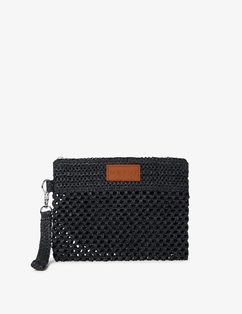 rinascente Me-fui Raffia mini pochette