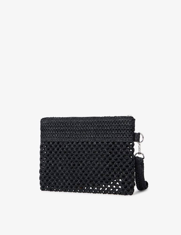 rinascente Me-fui Raffia mini pochette