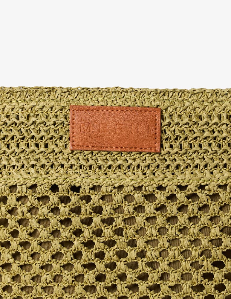 rinascente Me-fui Mini pochette in rafia