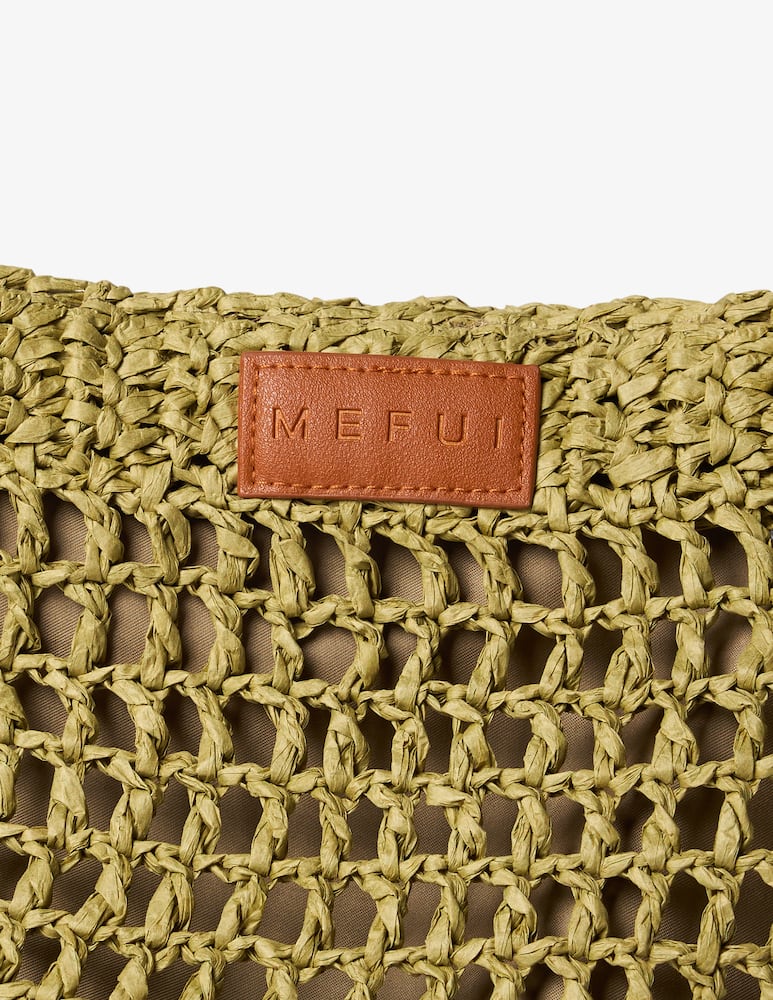 rinascente Me-fui Mini pochette in rafia