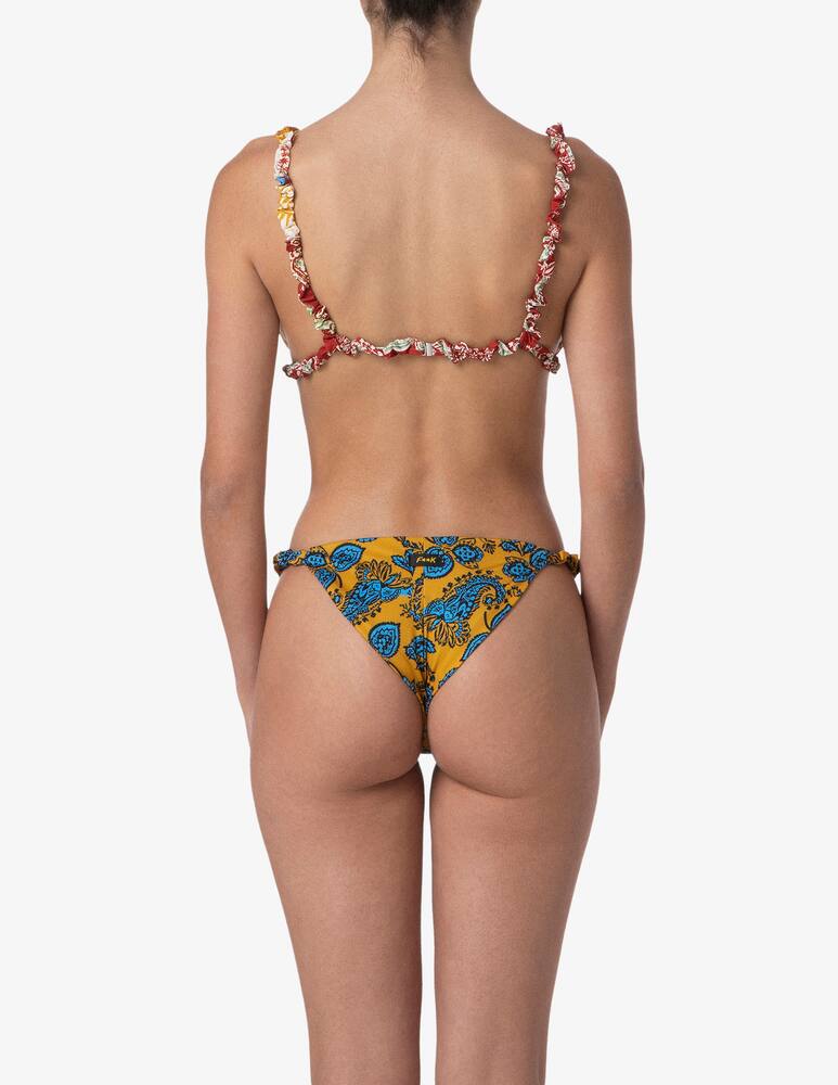 rinascente F**K Paisley triangle bikini set