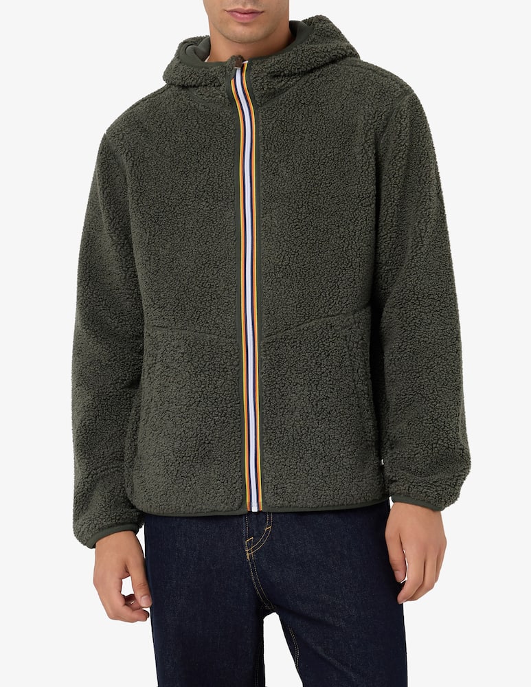 rinascente K-Way Giacca con cappuccio in sherpa polar double