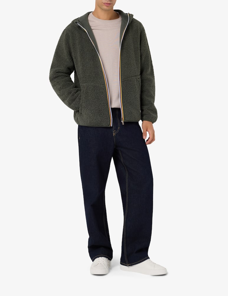 K-Way Giacca con cappuccio in sherpa polar double - immagine 2 K-Way Giacca con cappuccio in sherpa polar double - immagine 2