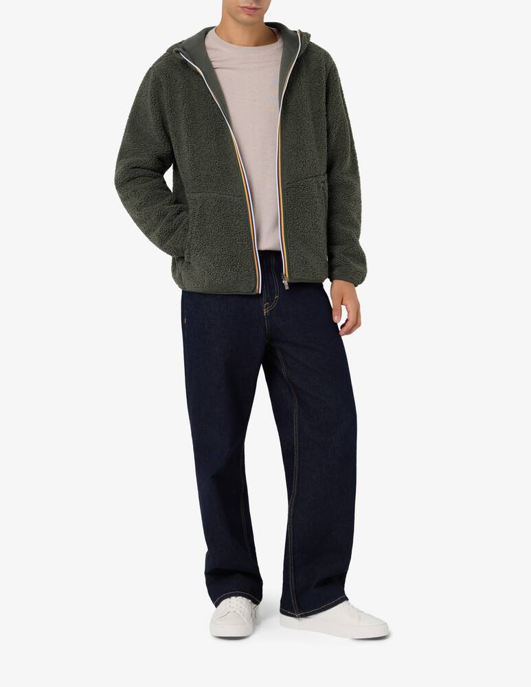 rinascente K-Way Giacca con cappuccio in sherpa polar double