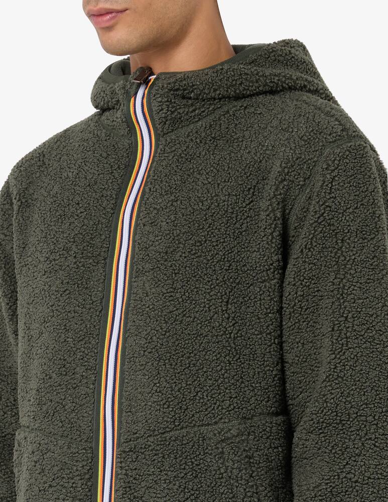 rinascente K-Way Giacca con cappuccio in sherpa polar double