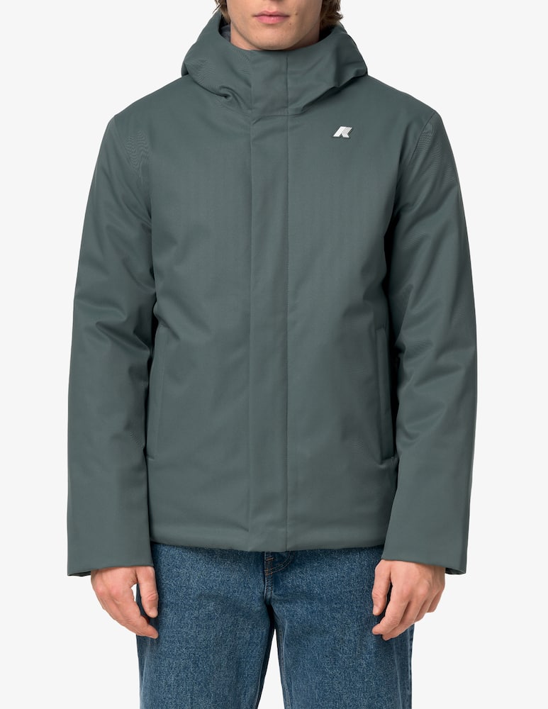 K-Way Giaccone con cappuccio Jacko Twill - immagine 1