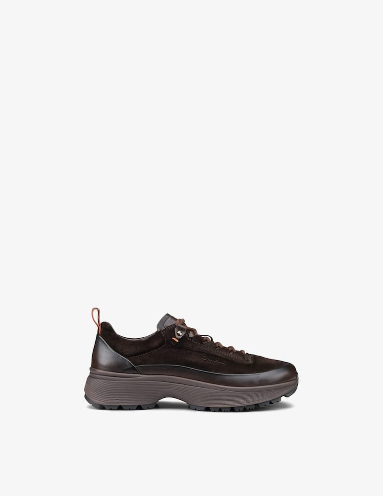 Santoni Sneakers in suede e pelle - immagine 1