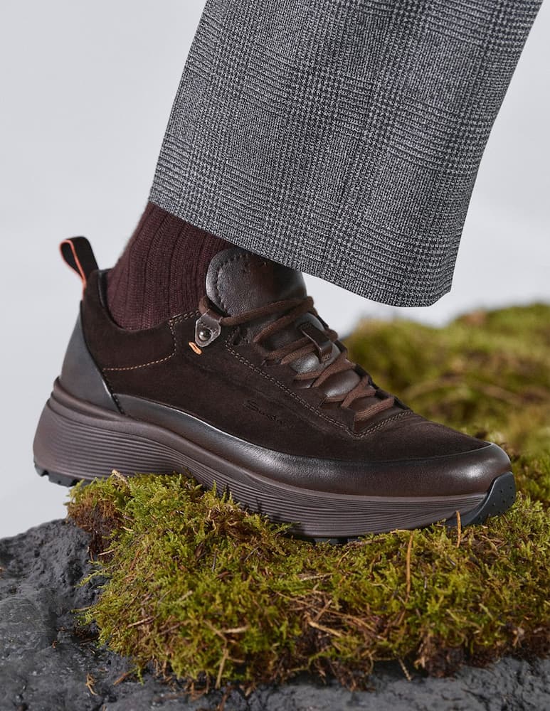 Santoni Sneakers in suede e pelle - immagine 7