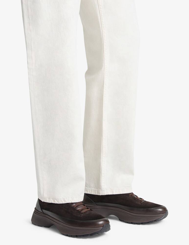 Santoni Sneakers in suede e pelle - immagine 10