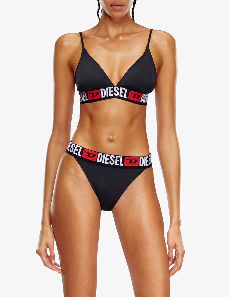 rinascente Diesel Top bikini a triangolo con logo