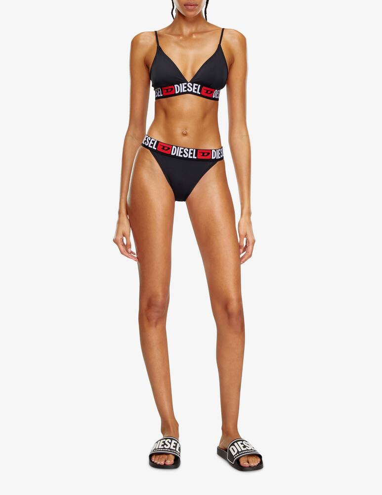 rinascente Diesel Top bikini a triangolo con logo