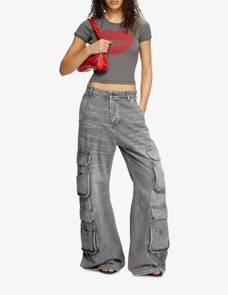 rinascente Diesel Clutch con stampa rose Play