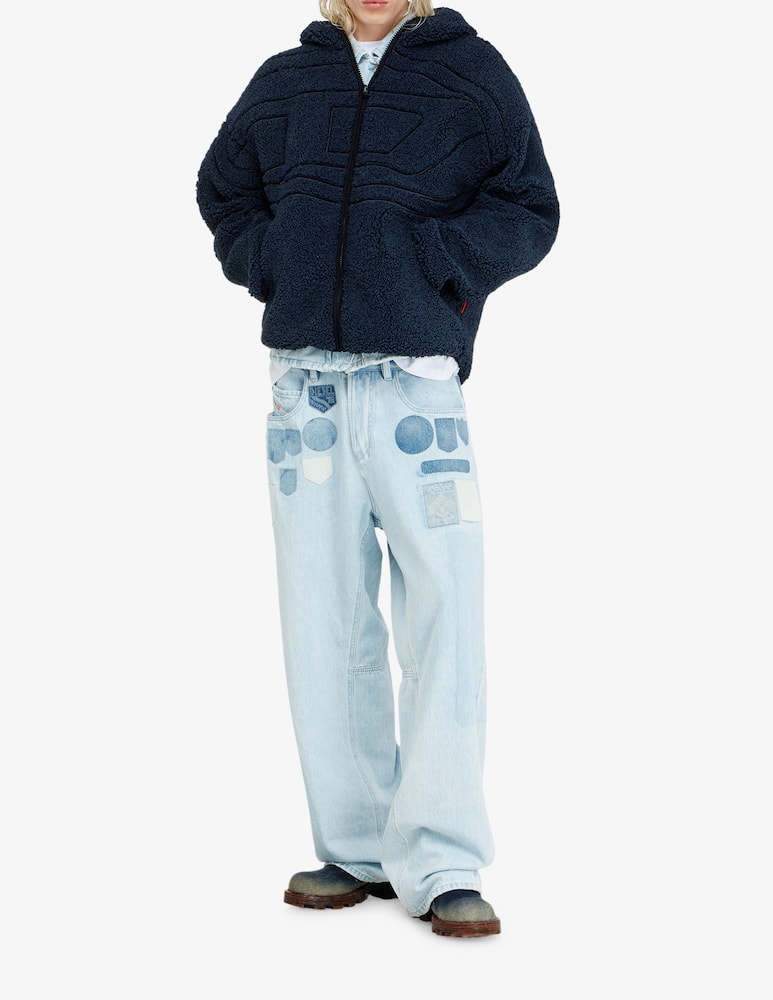 rinascente Diesel Giaccone teddy con cappuccio