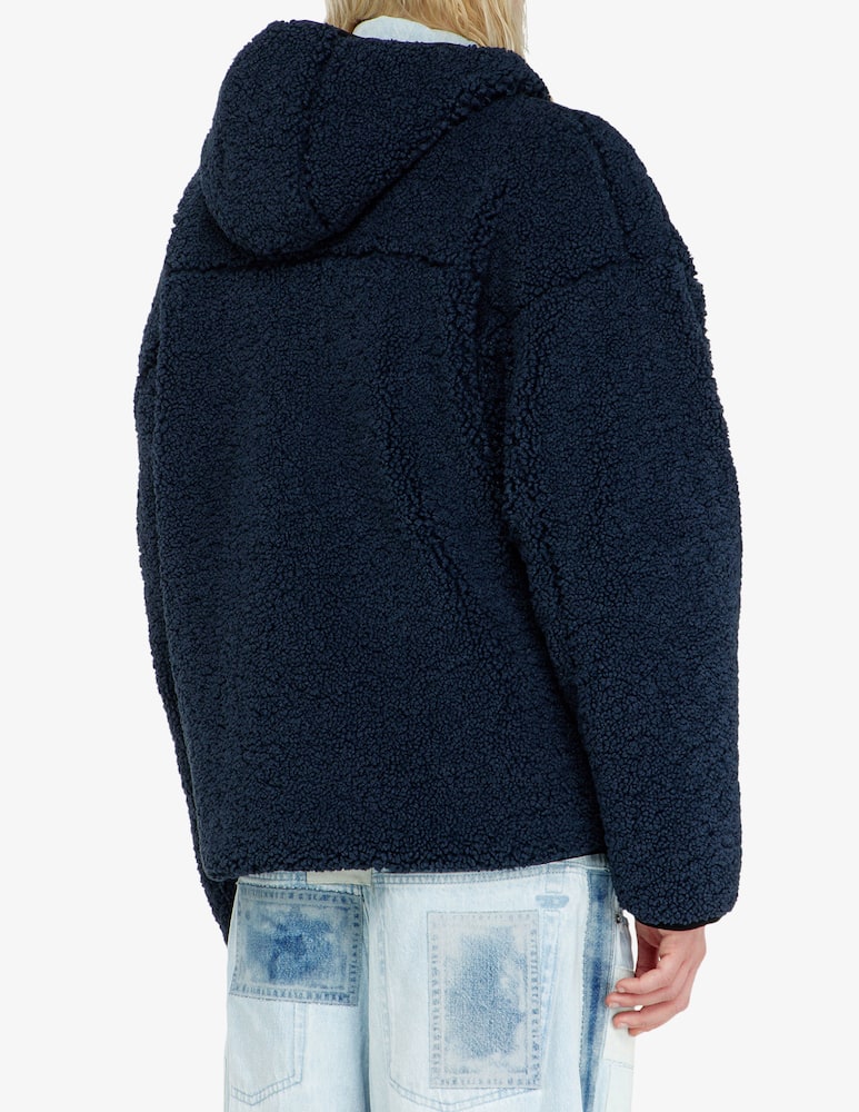 rinascente Diesel Giaccone teddy con cappuccio