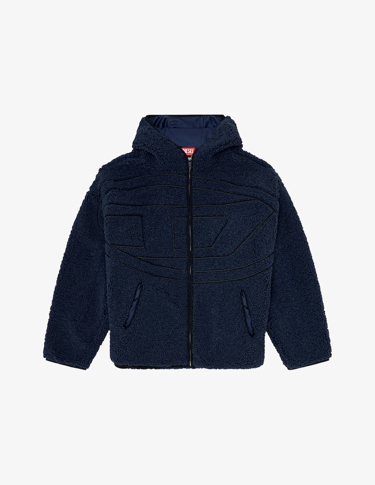 rinascente Diesel Giaccone teddy con cappuccio