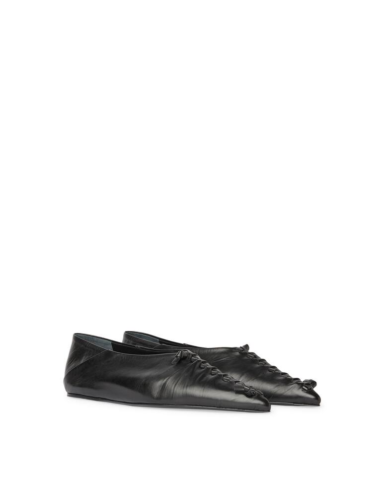 rinascente Jil Sander Ballerine in pelle con cuciture