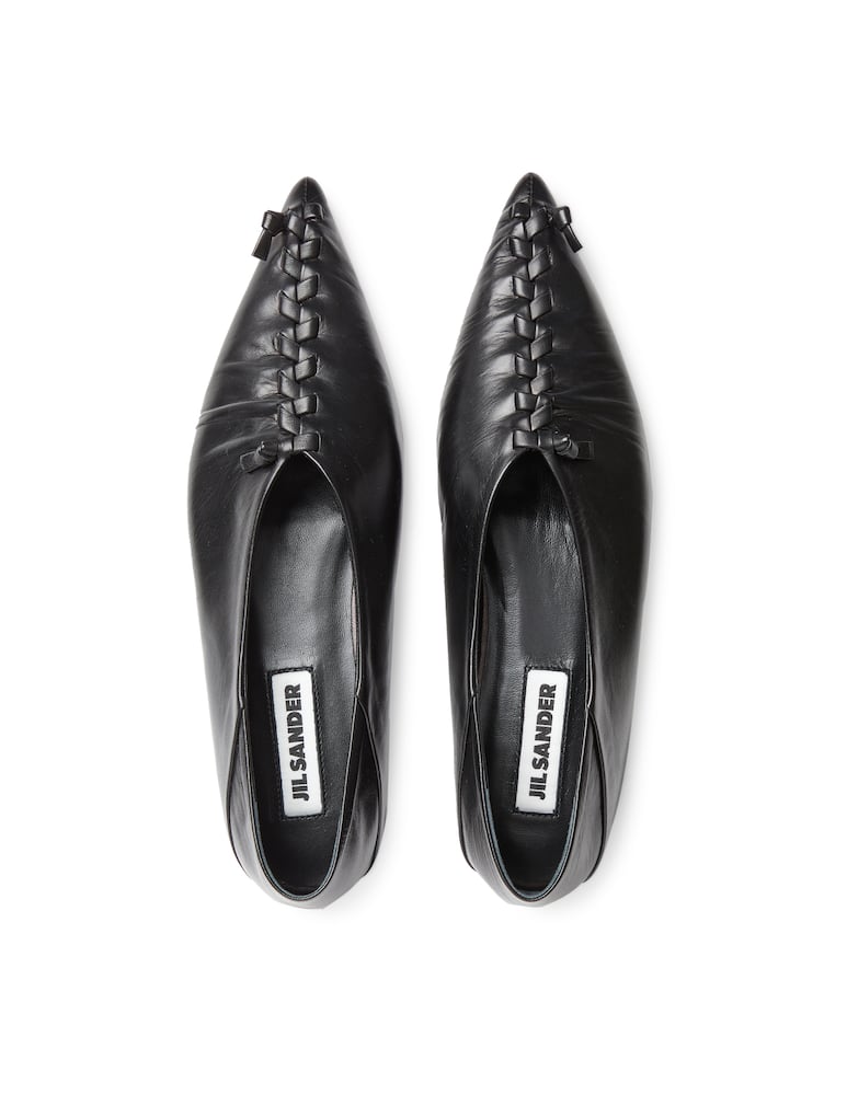 rinascente Jil Sander Ballerine in pelle con cuciture