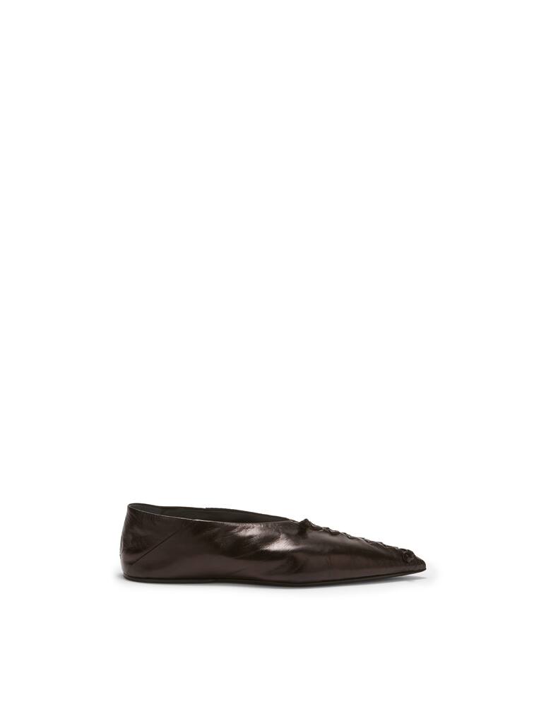rinascente Jil Sander Ballerine in pelle con cuciture