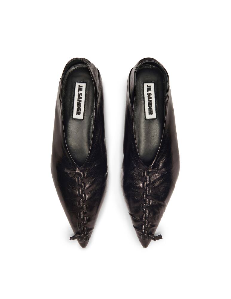 rinascente Jil Sander Ballerine in pelle con cuciture