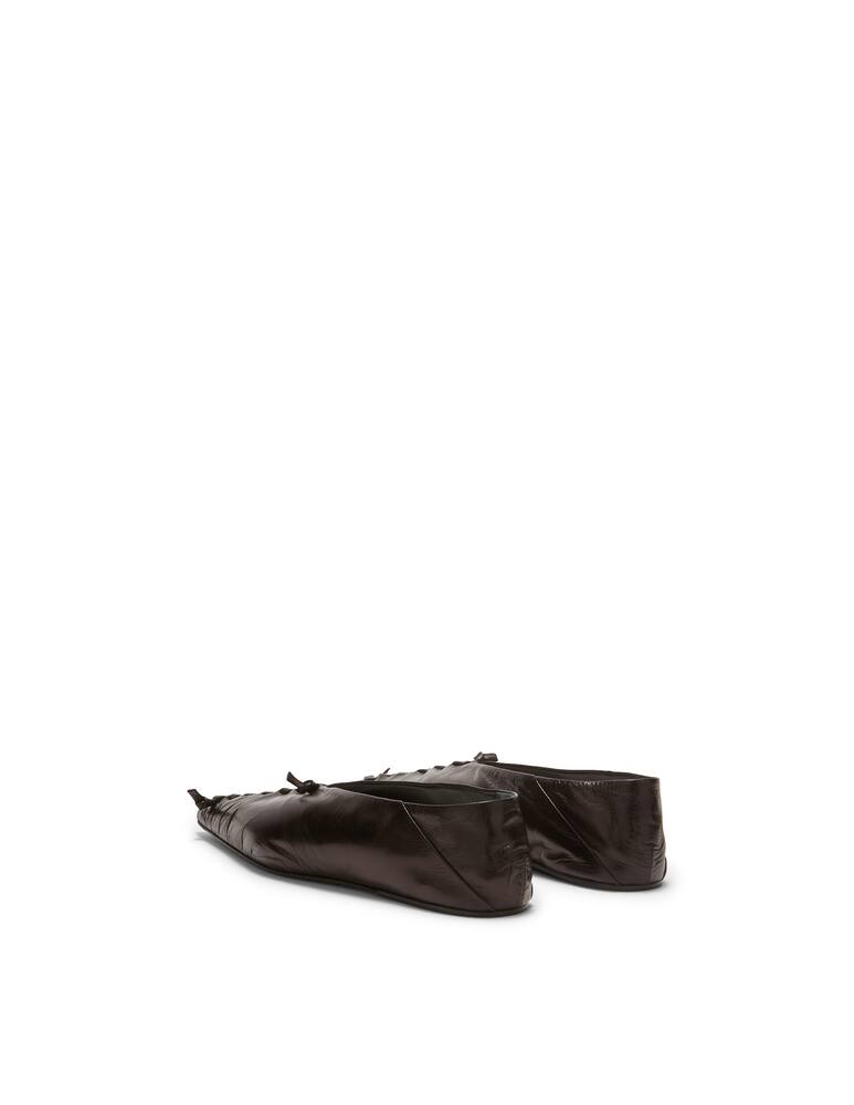 rinascente Jil Sander Ballerine in pelle con cuciture