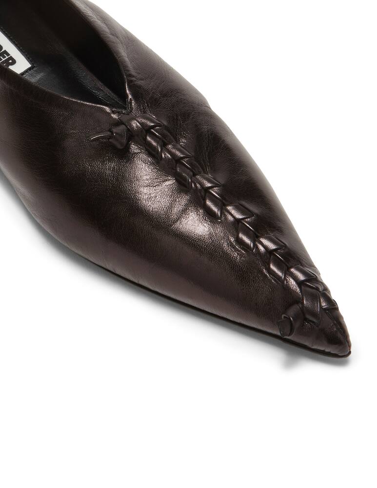 rinascente Jil Sander Ballerine in pelle con cuciture