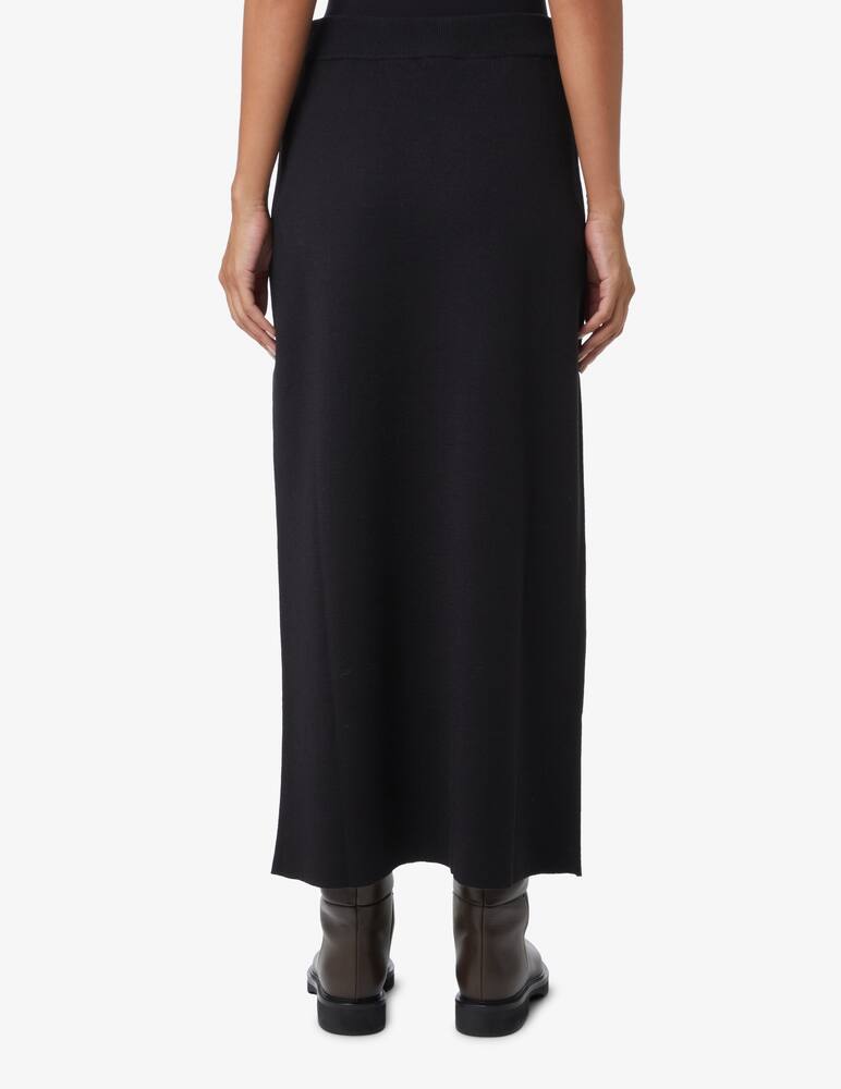 rinascente SEVENTY Gonna midi in misto lana - Nero