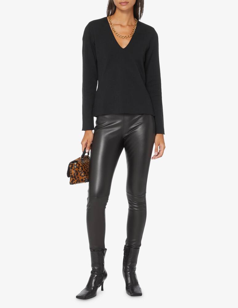 rinascente SEVENTY Maglione con scollo a v in misto lana - Nero