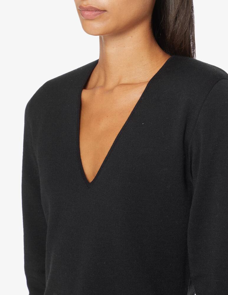 rinascente SEVENTY Maglione con scollo a v in misto lana - Nero