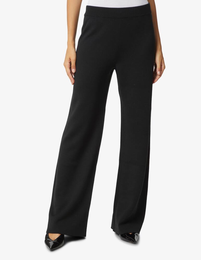 SEVENTY Wool blend palazzo trousers - Black - picture 2 SEVENTY Wool blend palazzo trousers - Black - picture 2