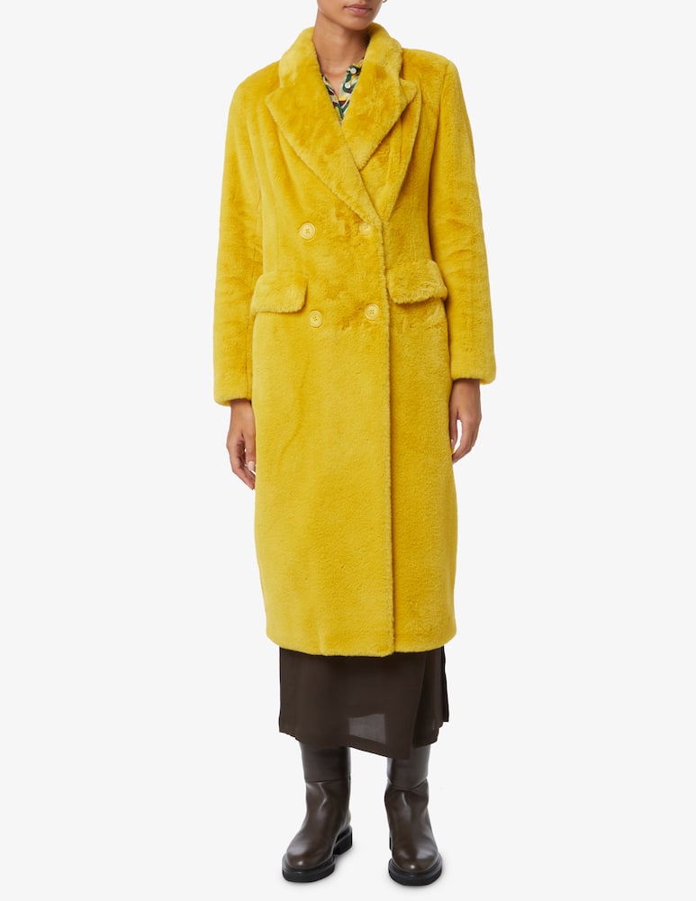 rinascente SEVENTY Cappotto doppiopetto in ecolapin - Giallo