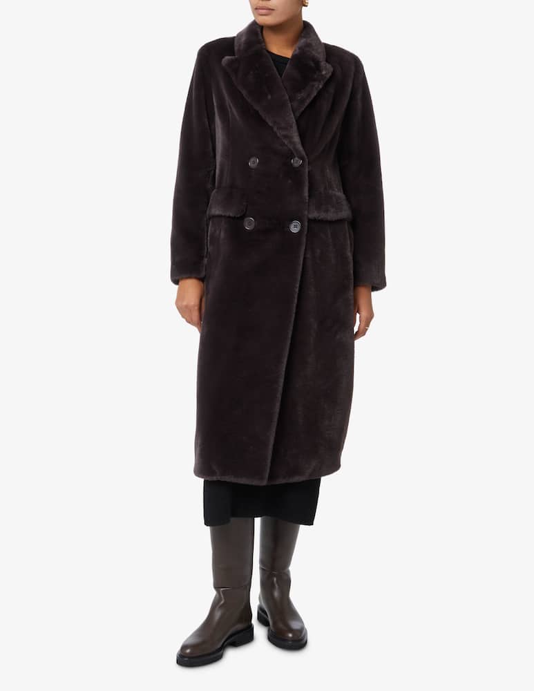 rinascente SEVENTY Cappotto doppiopetto in ecolapin - Marrone