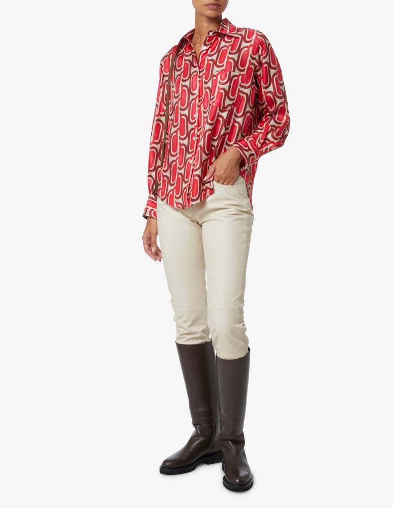 rinascente SEVENTY Pantaloni chino in pelle - Bianco