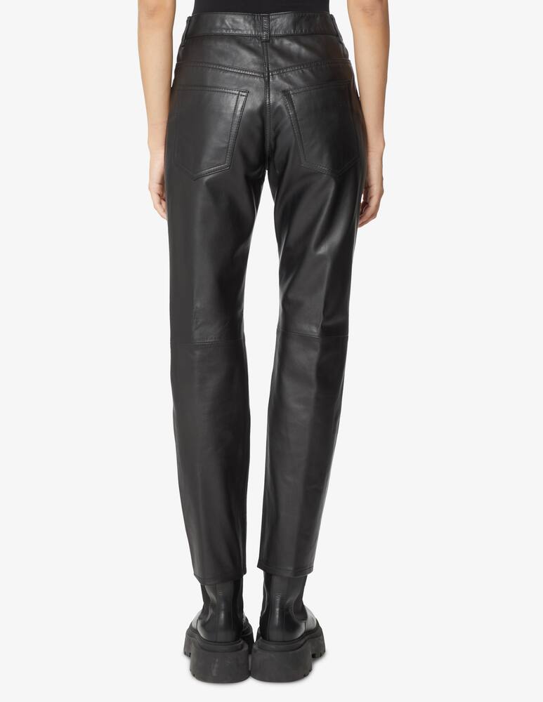 rinascente SEVENTY Pantaloni chino in pelle - Nero